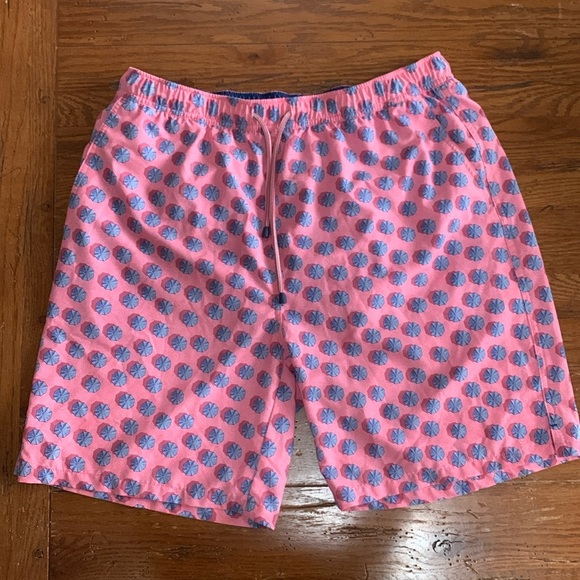 Peter Millar Ocean City Swim Trunk Men’s Coral Reef Pink Quick Dry Size Large - Picture 2 of 14